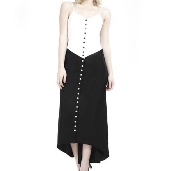 Tuxedo Maxi Dress